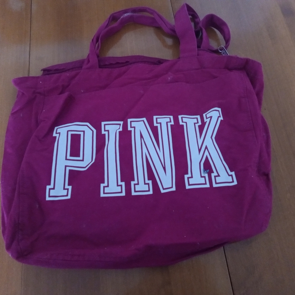 PINK Victoria's Secret Magenta Tote Bag